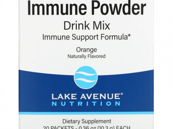 Lake Avenue Nutrition, Порошковая смесь для приготовления укрепляющего иммунитет напитка, 20 пакетиков по 10,3 г (0,36 унции)