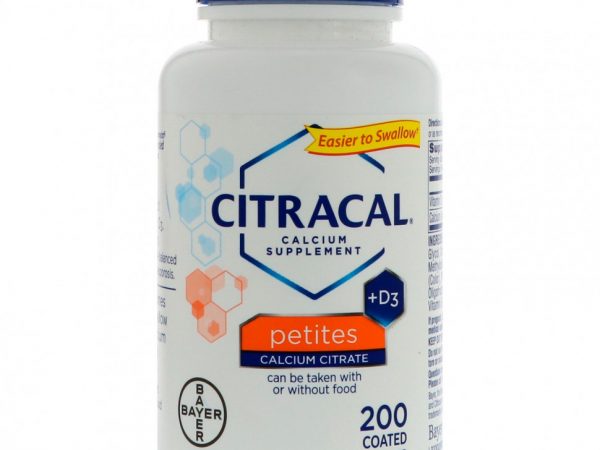 Citracal, Кальциевая добавка + D3, маленькие таблетки, 200 капсуловидных таблеток в оболочке