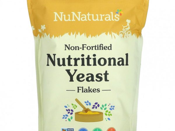 NuNaturals, Не обогащенные пищевые дрожжи в хлопьях, 680 г (24 унции)