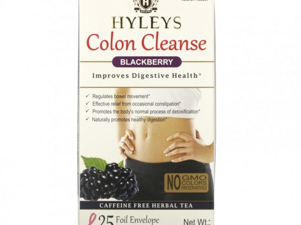 Hyleys Tea, Colon Cleanse, ежевика, чайные пакетики 25, 37,5 г (1,32 унции)