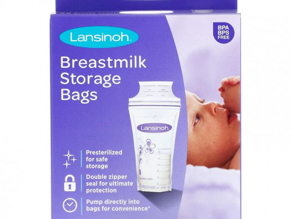 Lansinoh, пакеты для хранения грудного молока, 25 стерильных пакетов