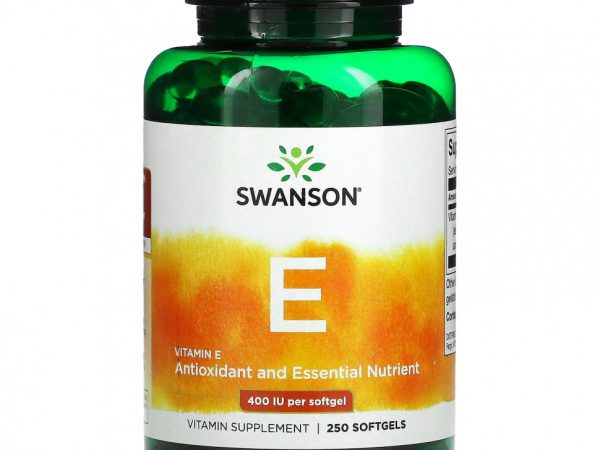 Swanson, Витамин E, 400 МЕ, 250 мягких таблеток