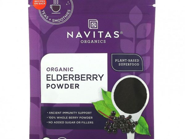 Navitas Organics, Органический порошок из бузины, 85 г (3 унции)