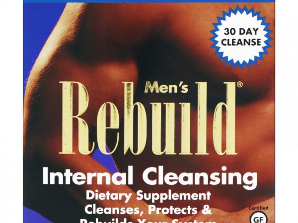 Yerba Prima, Men's Rebuild Internal Cleansing, программа из 3 этапов, 3 флакона