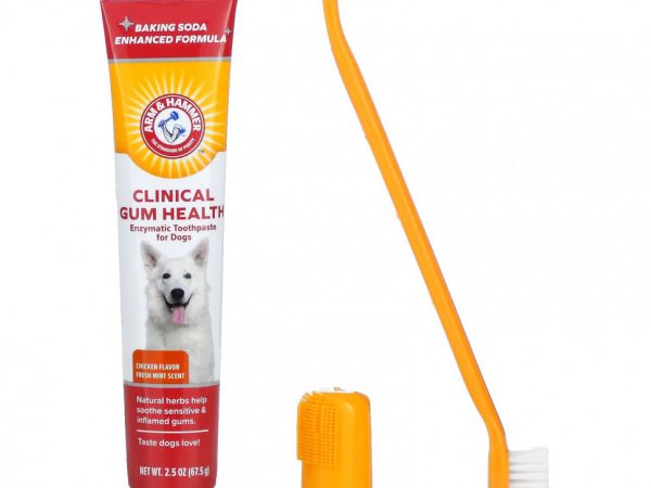 Arm & Hammer, Clinical Gum Health, стоматологический набор для собак, курица, набор из 3 предметов