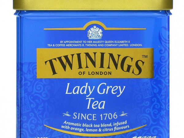 Twinings, Lady Grey, листовой чай, 100 г (3,5 унции)