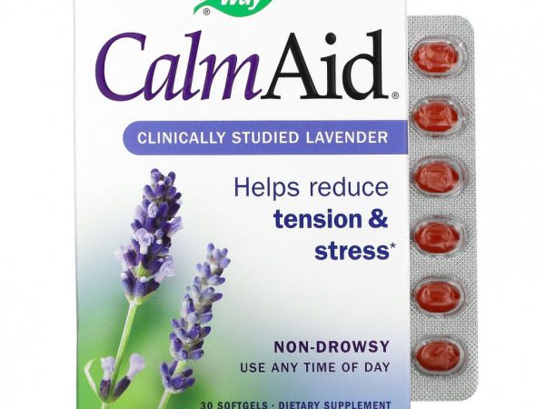Nature's Way, CalmAid, лаванда в клинически изученных дозировках, 30 капсул