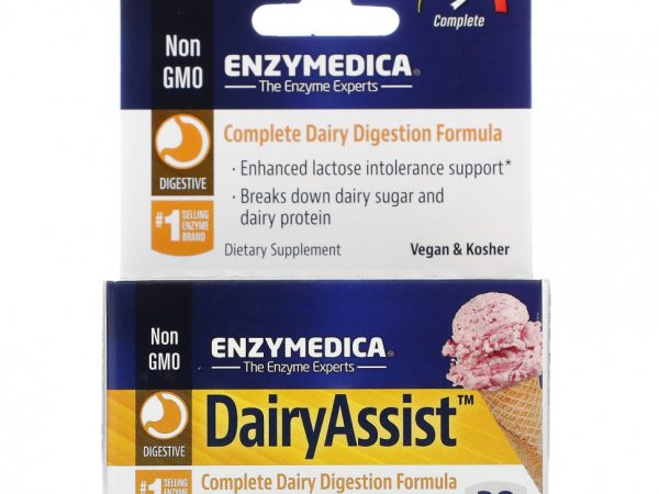 Enzymedica, DairyAssist, 30 капсул