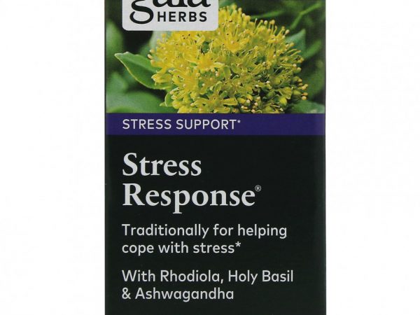 Gaia Herbs, Stress Response, 30 веганских жидких фито-капсул