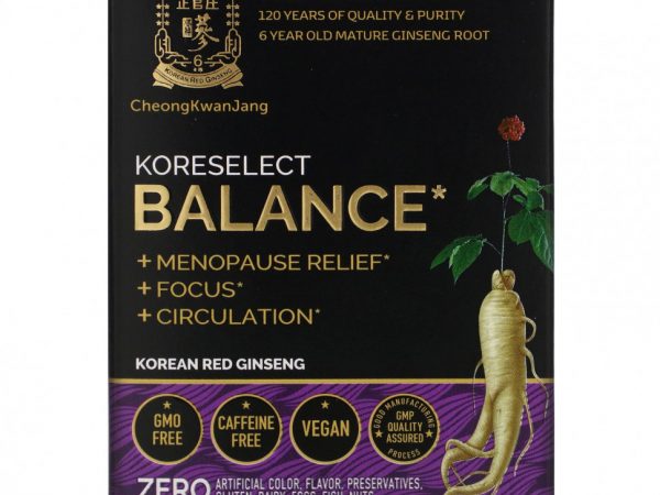 Cheong Kwan Jang, Koreselect, Balance, 30 растительных капсул