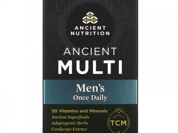 Dr. Axe / Ancient Nutrition, Ancient Multi, ежедневный прием для мужчин, 30 капсул