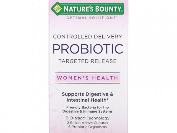 Nature's Bounty, Optimal Solutions, для женского здоровья, пробиотик для контролируемой доставки, 30 капсул