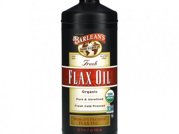 Barlean's, Органическое свежее льняное масло, 946 мл (32 жидких унции)