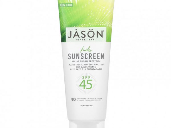 Jason Natural, Sun, Детский солнцезащитный крем, SPF 45, 4 унции (113 г)