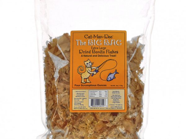 Cat-Man-Doo, The Big Bag, хлопья из сушеной скумбрии для кошек, очень большие, 114 г (4 унции)