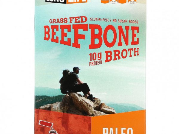 Lonolife, Бульон, говяжья косточка, палеодиета, 4 пакетика по 15 г (0,53 унции)