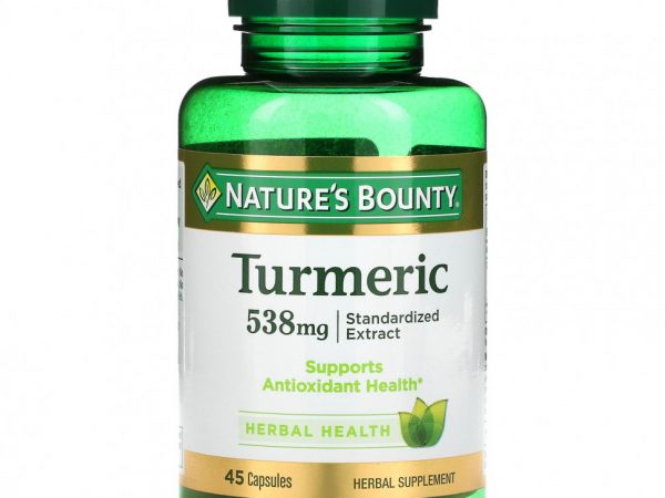 Nature's Bounty, Куркума, стандартизированный экстракт, 538 мг, 45 капсул