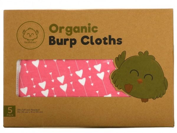 KeaBabies, Органические салфетки для отрыжки, Pink Dreams, 5 шт.