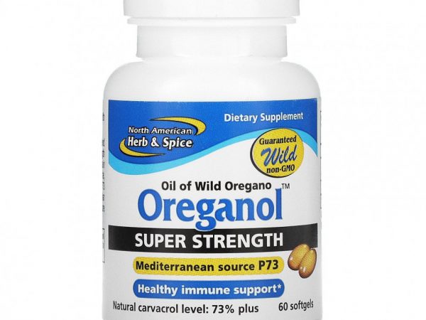 North American Herb & Spice, Oreganol, Super Strength, 60 мягких желатиновых капсул