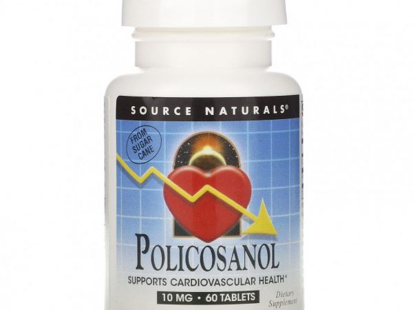 Source Naturals, поликосанол, 10 мг, 60 таблеток