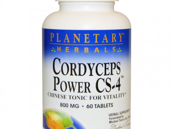 Planetary Herbals, Кордицепс Пауэр CS-4, 800 мг, 60 таблеток