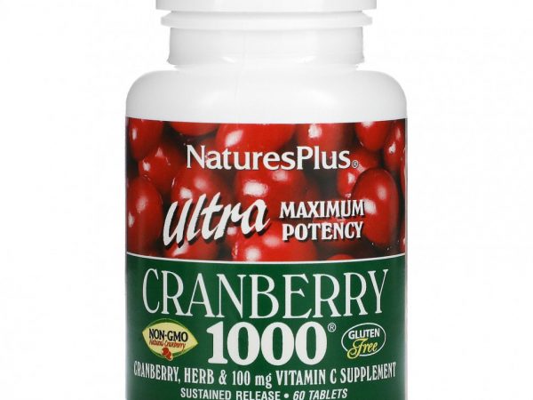NaturesPlus, Ultra Cranberry 1000, 60 таблеток