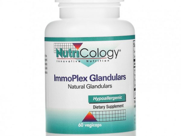 Nutricology, ImmoPlex, добавка для желез, 60 растительных капсул
