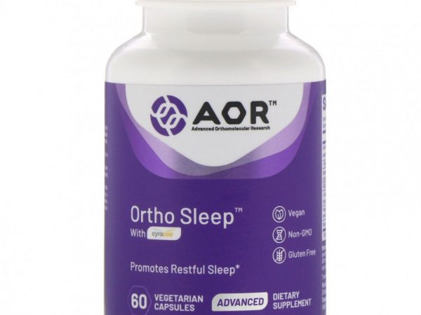 Advanced Orthomolecular Research AOR, Ortho Sleep with Cyracos, 60 вегетарианских капсул
