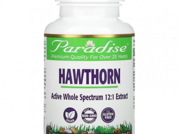 Paradise Herbs, Hawthorn Berry, 60 Vegetarian Capsules