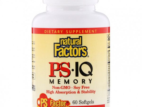Natural Factors, PS - IQ Memory, 60 гелевых капсул