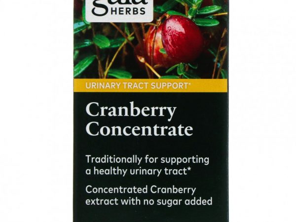 Gaia Herbs, Клюквенный концентрат, 60 веганских жидких фитокапсул