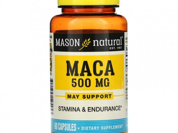 Mason Natural, Мака, 500 мг, 60 капсул