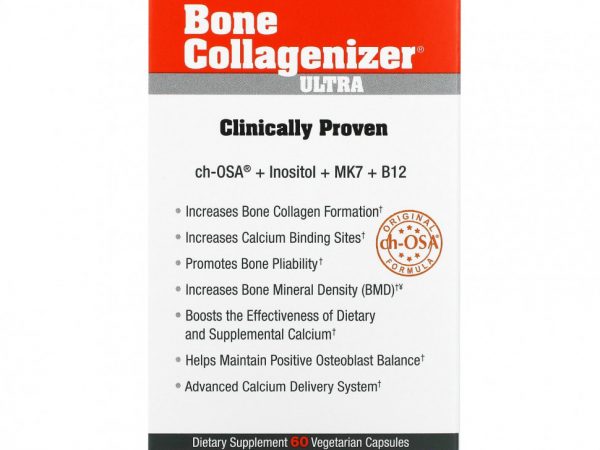 BioSil by Natural Factors, Bone Collagenizer, Ultra, 60 Vegetarian Capsules