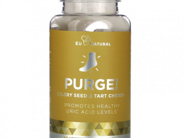 Eu Natural, PURGE!, комплекс для очищения, семена сельдерея и вишня, 60 вегетарианских капсул