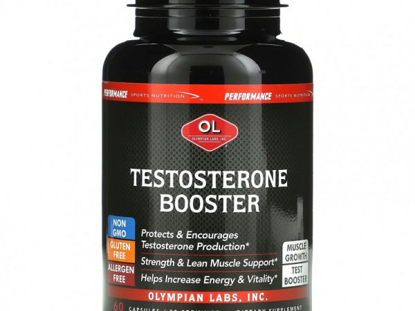 Olympian Labs, Эффективное питание для физической активности, ускоритель тестостерона, 60 капсул