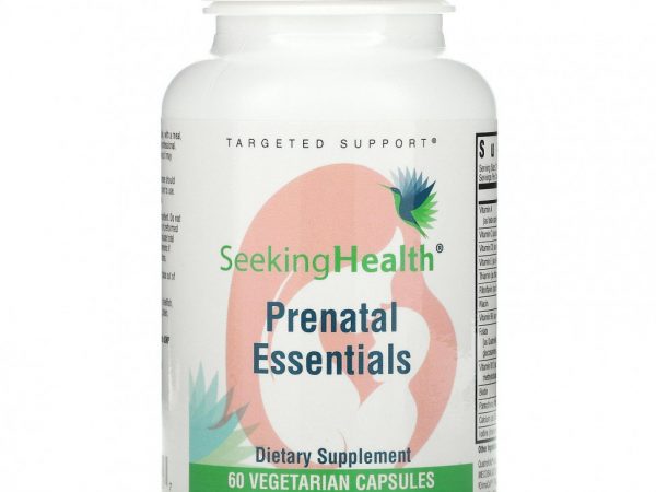 Seeking Health, Prenatal Essentials, 60 вегетарианских капсул