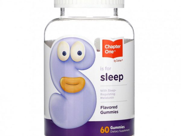 Chapter One, S Is For Sleep с мелатонином, жевательные конфеты со вкусом, 60 жевательных конфет