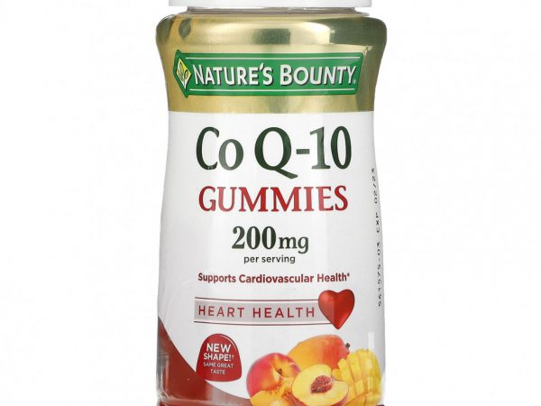 Nature's Bounty, жевательные таблетки с коэнзимом Q-10, со вкусом персика и маного, 100 мг, 60 жевательных таблеток