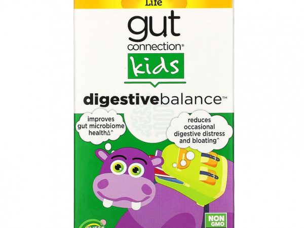 Country Life, Gut Connection Kids, когнитивный баланс, кисло-сладкий вкус, 60 жевательных таблеток