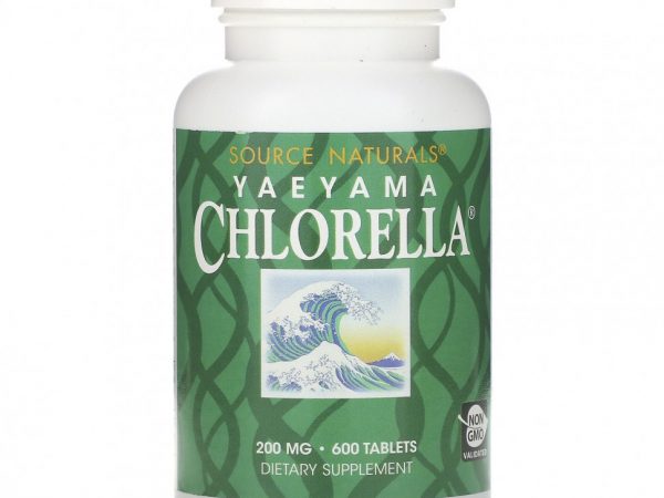 Source Naturals, Yaeyama Chlorella, 200 мг, 600 таблеток