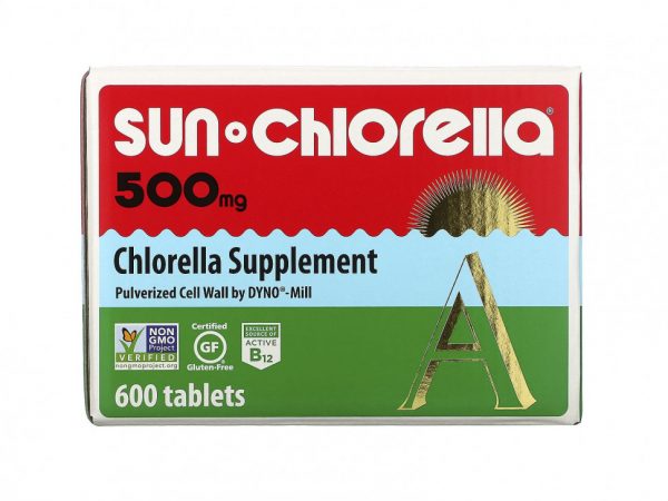 Sun Chlorella, хлорелла, 500 мг, 600 таблеток