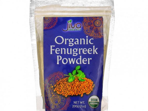 Jiva Organics, Органический порошок пажитника, 7 унций (200 г)