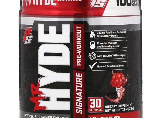 ProSupps, Mr Hyde, фирменный предтренировочный комплекс, со вкусом карамельного пунша, 216 г (7,6 унции)