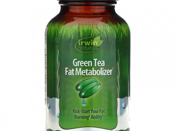 Irwin Naturals, Зеленый Чай, Метаболайзер Жиров 75 жидких гелевых капсул