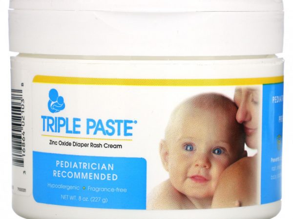 Triple Paste, Крем от подгузников с оксидом цинка, без отдушек, 227 г (8 унций)