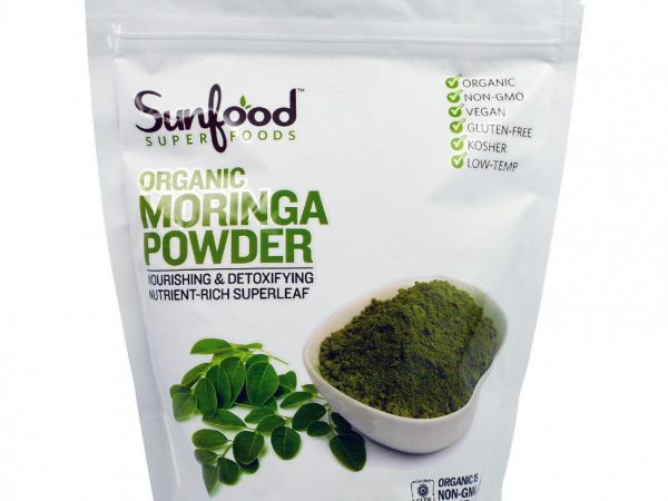 Sunfood, порошок органической моринги, 227 г (8 унций)