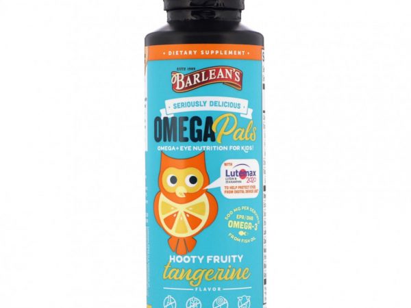 Barlean's, Serious Delicious Omega Pals, Фруктовый вкус мандарина и мандарина, 8 унций (227 г)