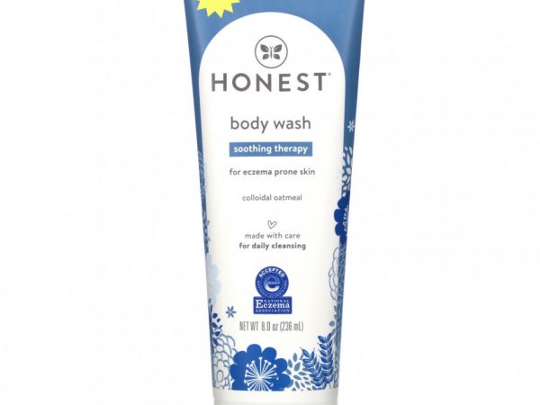 The Honest Company, Успокаивающий гель для душа, для кожи, склонной к экземе, 236 мл (8,0 унции)