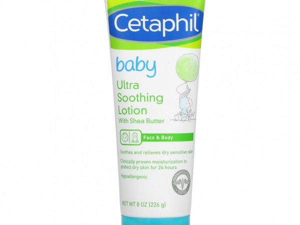 Cetaphil, DailyAdvance, детский ультрауспокаивающий лосьон с маслом ши, 226 г (8 унций)