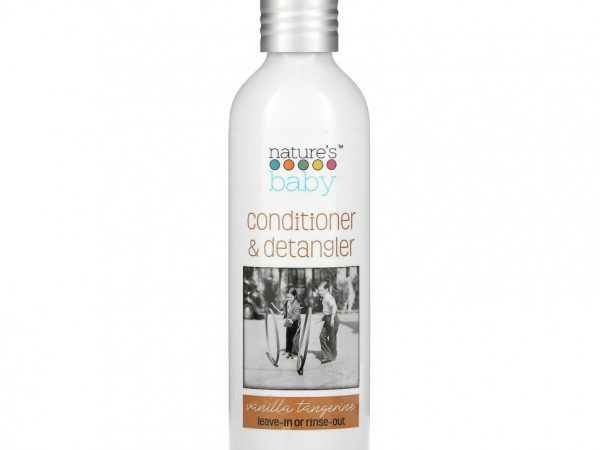 Nature's Baby Organics, Кондиционер и средство для расчесывания волос, ваниль и мандарин, 236,5 мл (8 унций)